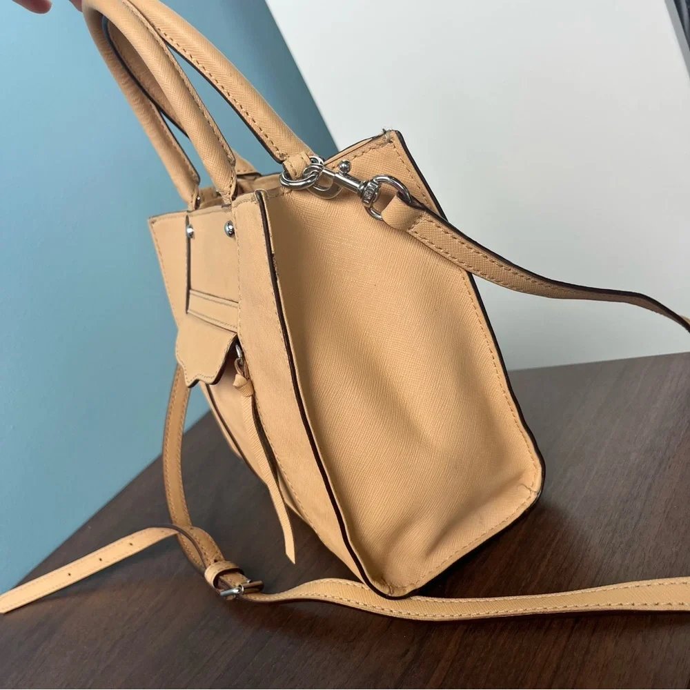 REBECCA MINKOFF Tan MAB Tote Crossbody Satchel Megan Darren MAC